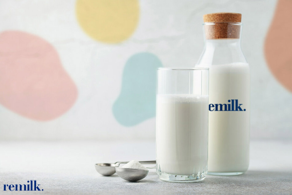 Leche elaborada con fermentación de precisión