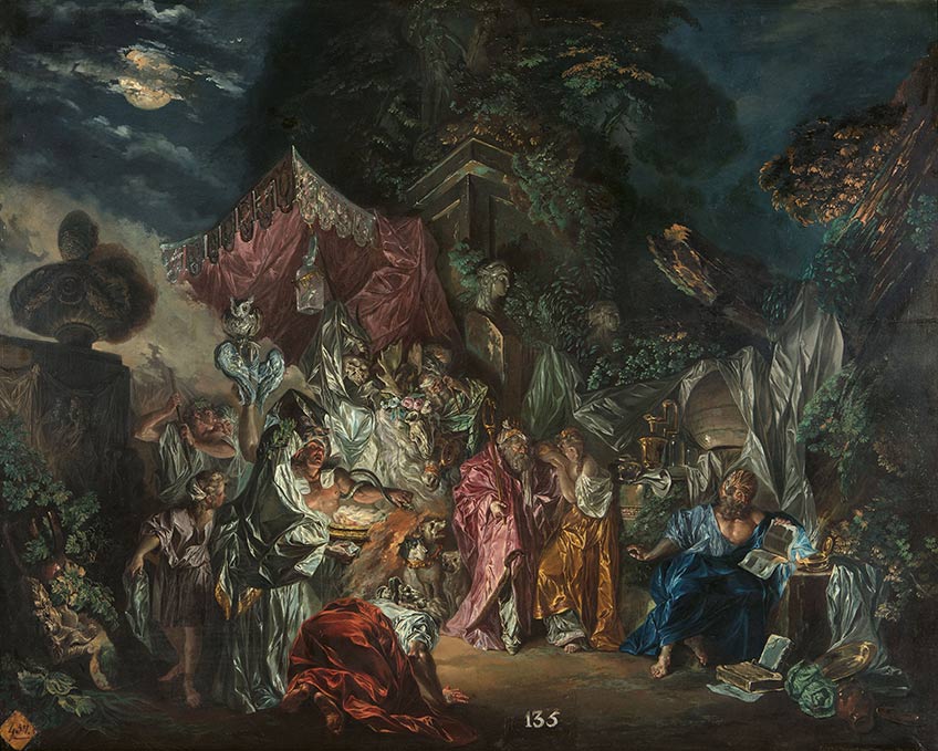 Luis Paret y Alcázar. La circunspección de Diógenes, 1780. Real Academia de Bellas Artes de San Fernando
