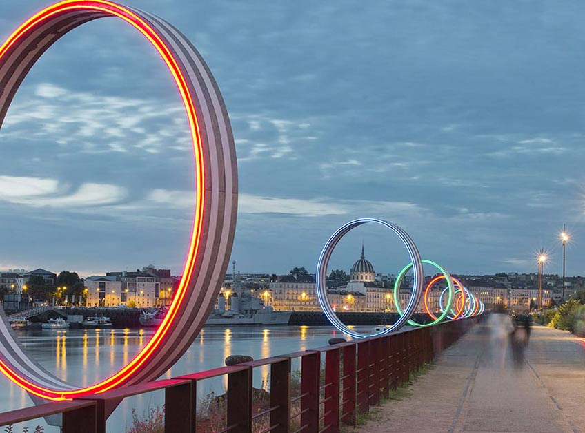 Daniel Buren & Patrick Bouchain. Les Anneaux. Nantes