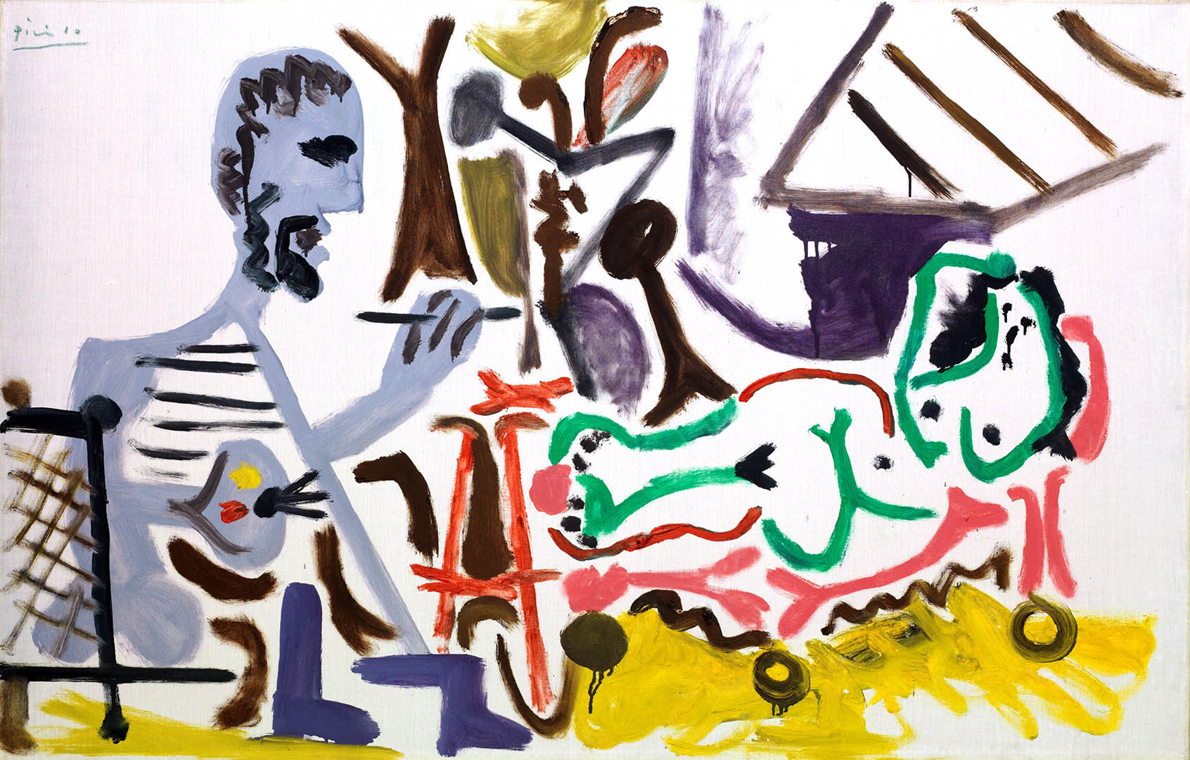Pablo Picasso. El pintor y su modelo I, 1963. Colección ABANCA