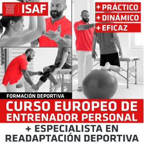 Curso de entrenador personal y Especialista en readaptación deportiva