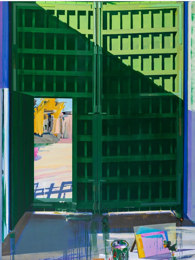 Alfonso Albacte. Pintura de Campo VIII-Puerta al río, 2024